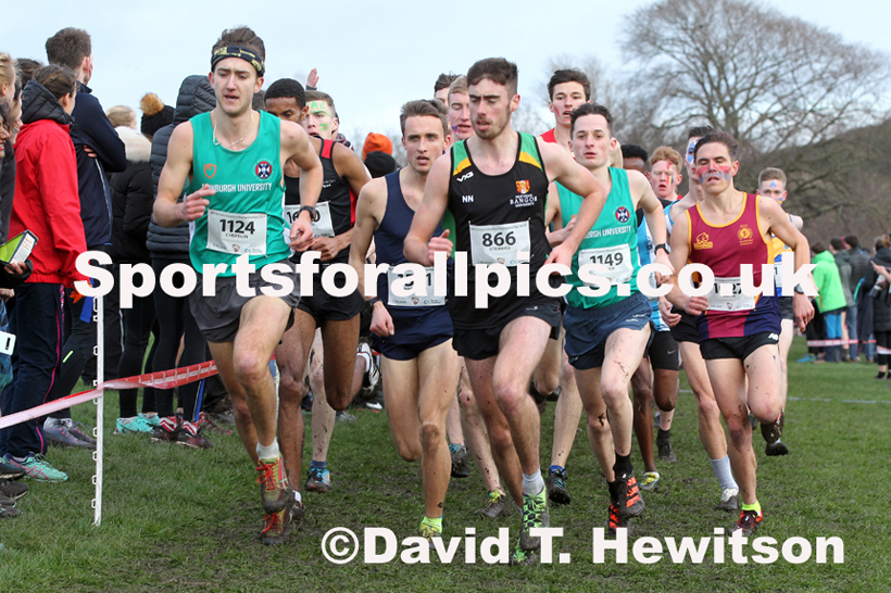 Mens long race  2020 BUCS Cross Country Champs., Edinburgh.  Photo: David T. Hewitson/Sports for All Pics